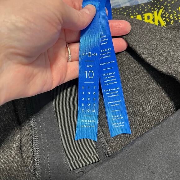 Kit and Ace black stretchy a line mini skirt women’s size 10 - Picture 4 of 9